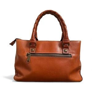 Patricia Nash Heritage Angela Double-Compartment Satchel Leather